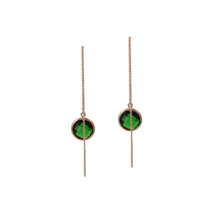 Emerald Serenity Earrings - Image 2