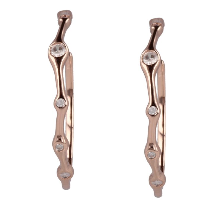 Inner Bloom Rose Gold Earrings - Image 2