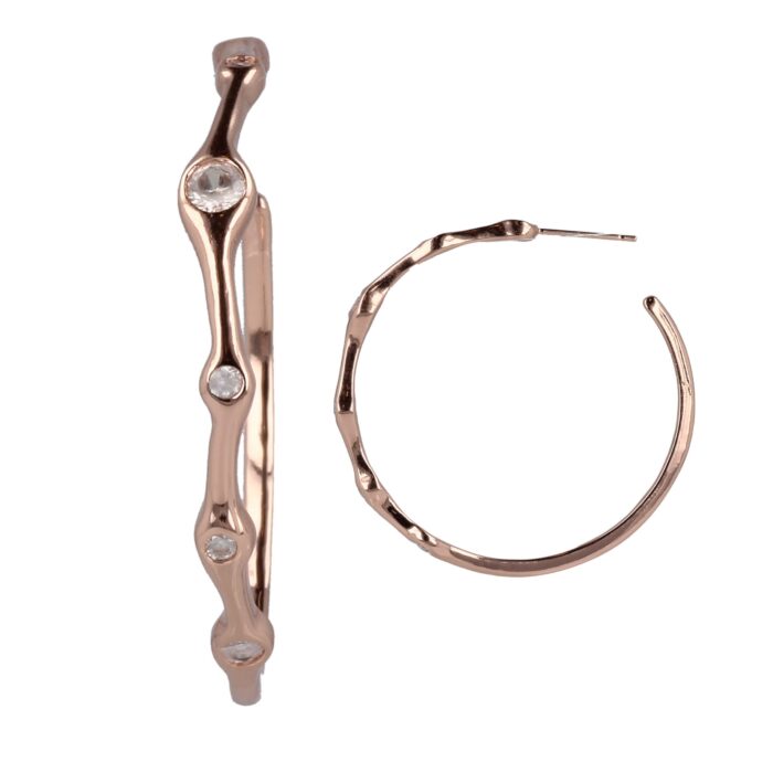 Inner Bloom Rose Gold Earrings