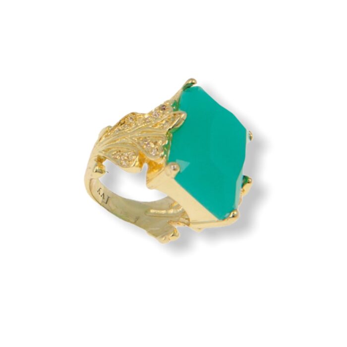 Cyan Antiquity Ring