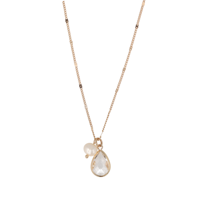 Crystal Pearl Necklace - Image 3