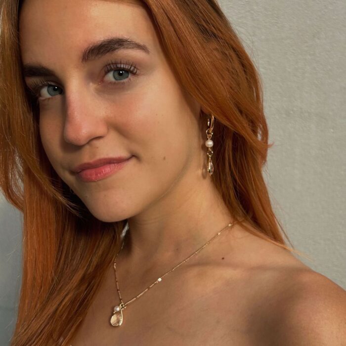 Crystal Pearl Necklace - Image 2
