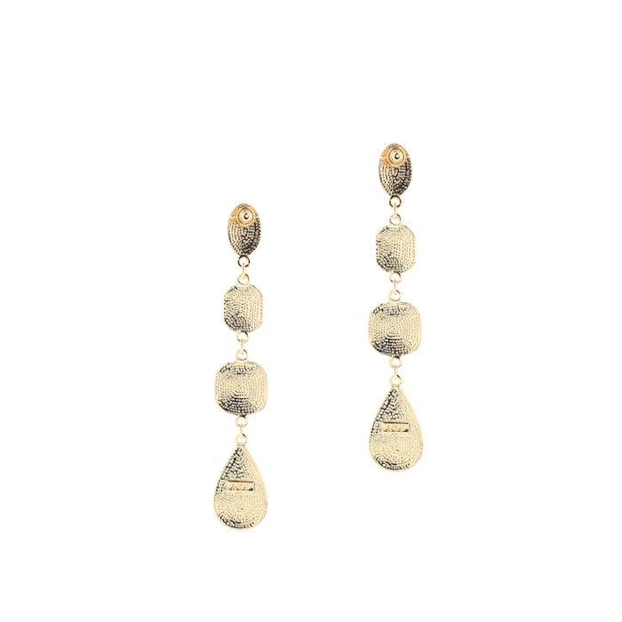 Ivy Pink Drops Enamel Earrings - Image 5