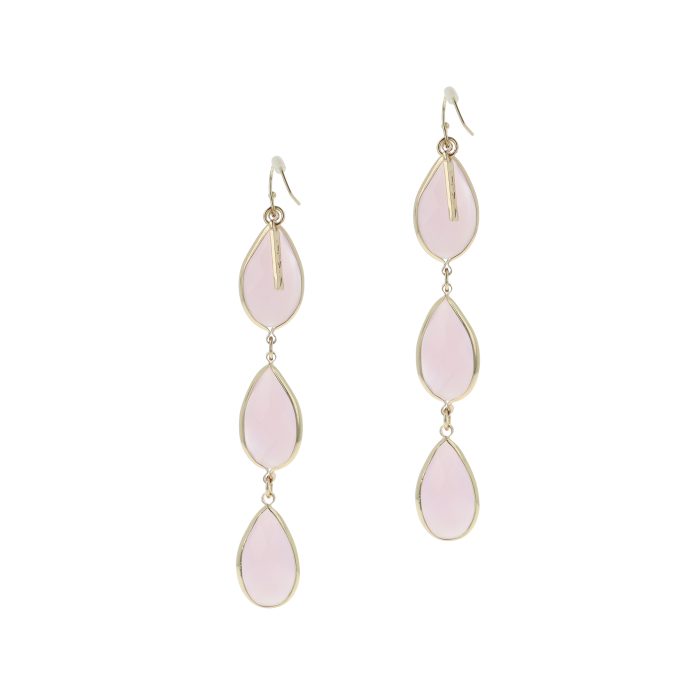 Triple Drop Earhangers Pink - Image 5