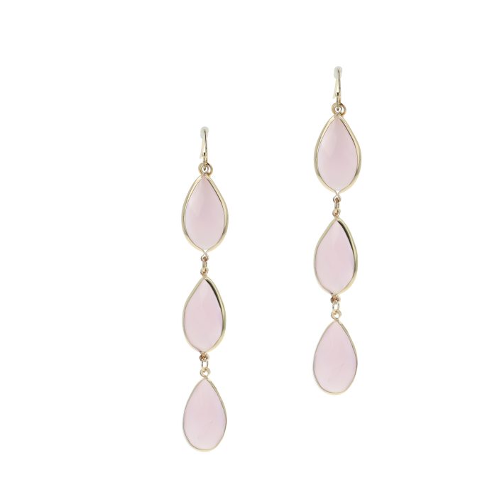 Triple Drop Earhangers Pink