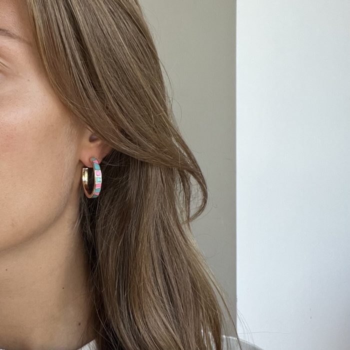 Colorful Enamel Hoops - Image 2